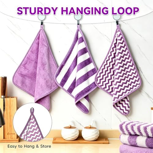 Microfiber Cleaning Cloths, 6 Pack Dish Cloths & Kitchen Dish Towels - Image 2