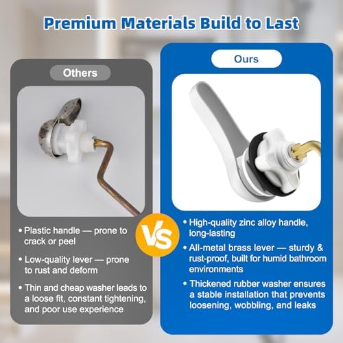 Hibbent Metal Side Mount Toilet Handle Replacement Kit - Image 5