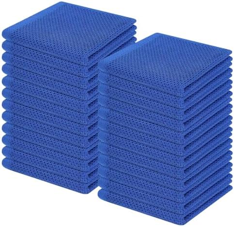 Homaxy 100% Cotton Waffle Weave Kitchen Dish Cloths 24-Pack by Homaxy