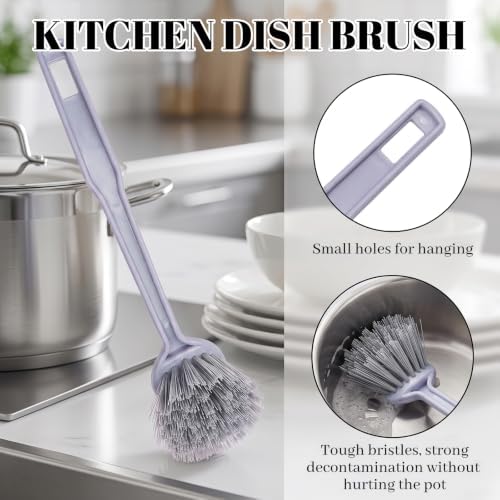 6 Pcs Small Broom and Dustpan Set, Portable Handheld Sweeping Brush Combo - Image 4