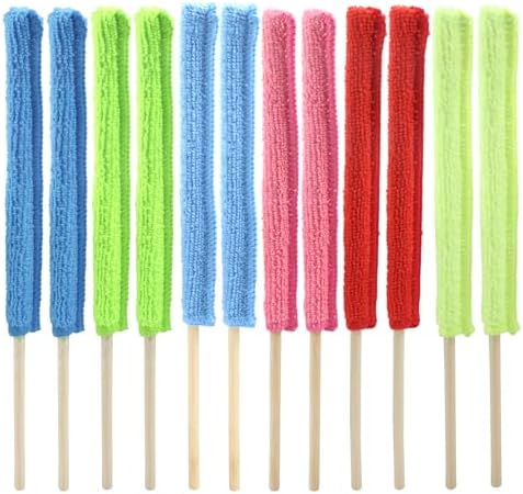 12 Pcs Microfiber Detail Duster Sticks by Cionyce