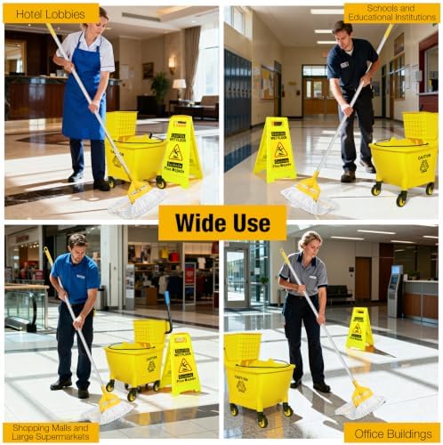 35Qt Commercial Mop Bucket - Image 6