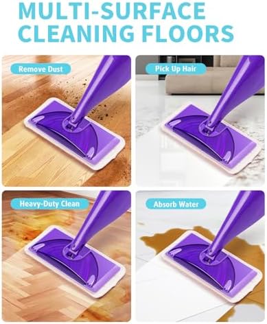 AIR U+ 12 Pack Reusable Scrubbing Mop Pads Refills - Image 4