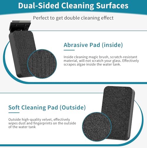 hygger Aquarium Magnet Glass Cleaner, Magnetic Fish Tank Cleaner - Image 3