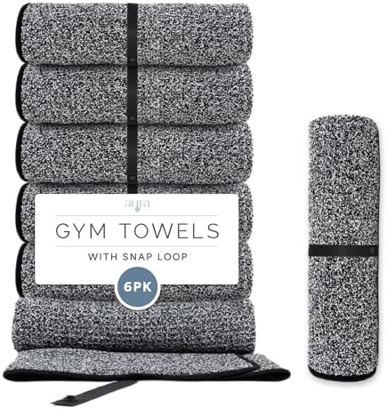 S&T INC. Microfiber Gym Towels, 6 Pack by STINC