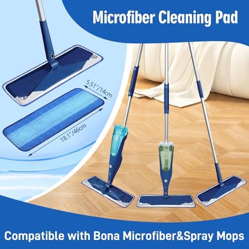 12 Pack Microfiber Cleaning Pads Compatible - Image 2