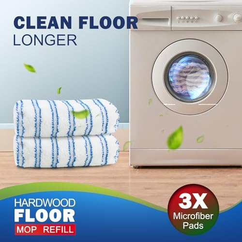 Large Surface Flat Mop, 15x8 Inches, Reusable & Washable, Compatible - Image 4