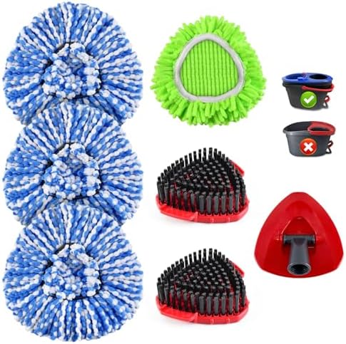 Mop Head Replacement for O Cedar, Spin Mop Replacement Head for Ocedar by Uoiispet