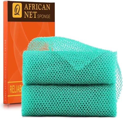 UJFQBH 2 Pieces African Bath Sponge African Net Long Net Bath Sponge by BuyNow