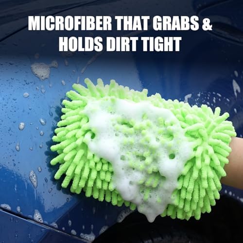 3 Pack Chenille Premium Scratch-Free Microfiber Car Wash Sponges, Non-Scratch - Image 5