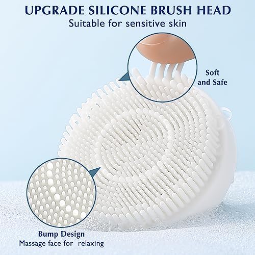 COSLUS Facial Cleansing Brush Face Scrubber, Upgrade Set - Image 7