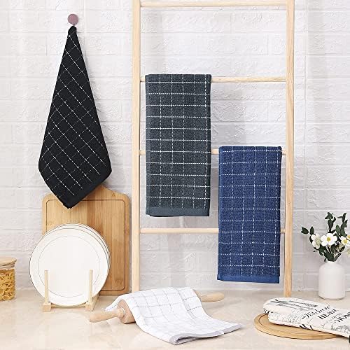 Homaxy 100% Cotton Terry Kitchen Towels, 8 Pack - Image 6