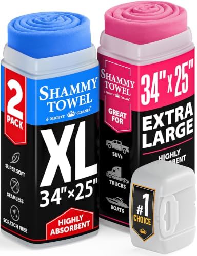 XL Shammy Towel for Car by MightyCleaner