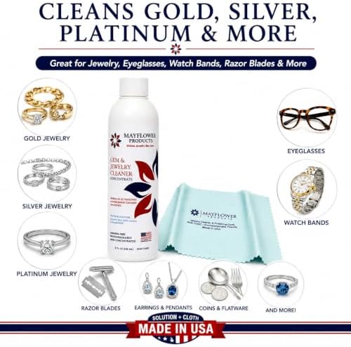 Ultrasonic Jewelry Cleaner Solution and Polish Cloth - Image 4