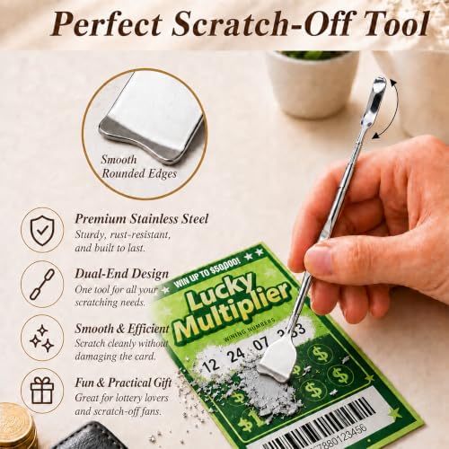 Non-Slip Lottery Ticket Scratcher Tool - Image 3