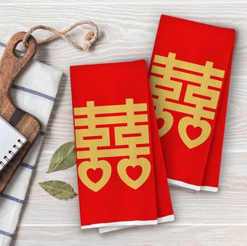 Double Happiness Kitchen Towels Set - Image 2