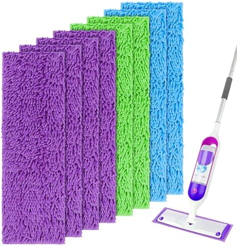 UNIMADE Reusable Mop Pads for Swiffer PowerMop, 8 Pack Microfiber Pad by Unimade