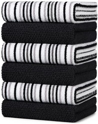 Bumble Kitchen Towels 6 Pack 100% Cotton 16"x26" by BumbleTowels