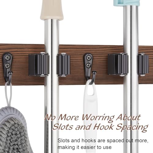 OUTNILI 2 Pack Mop Broom Holder Wall Mount - Image 4