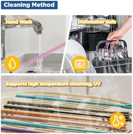 YOTIME Silicone Straw Cleaner Brush - Image 5