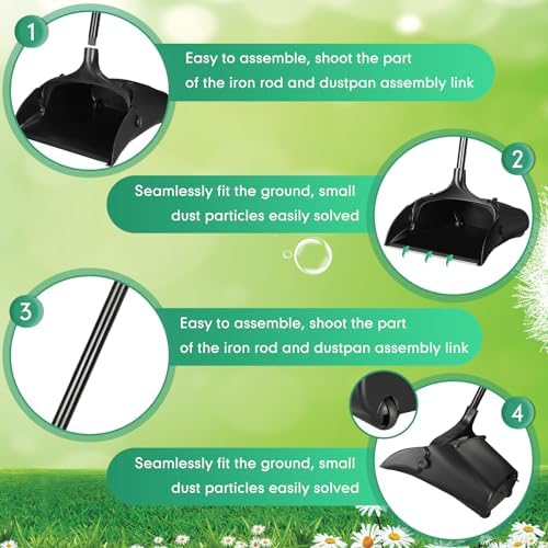 Maxcheck 12 Pcs 37'' Upright Lobby Dust Pan Plastic Bulk - Image 3
