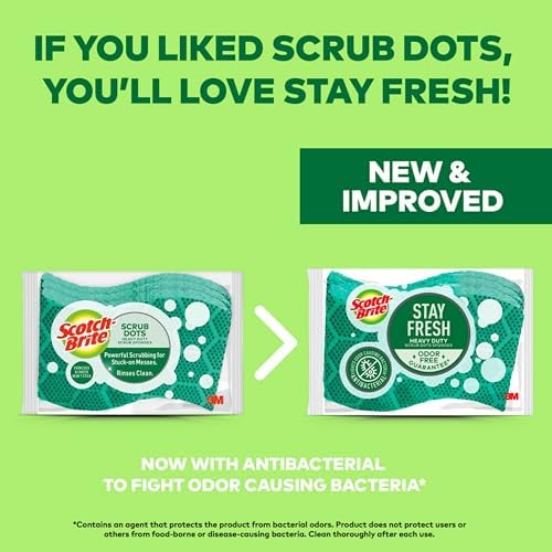 Scotch-Brite Odor Resist Heavy Duty Scrub Sponge, 3 Pack - Image 2
