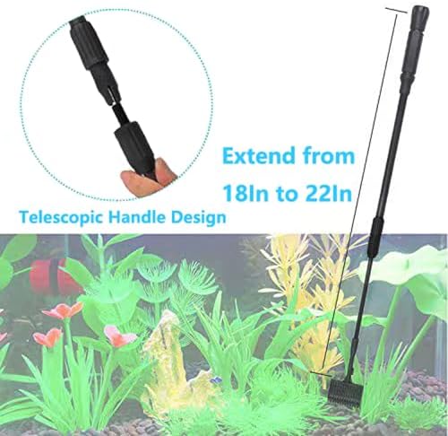 Carefree Fish 4IN1 Aquarium Cleaning Tools Long Handle Algae Scraper - Image 6