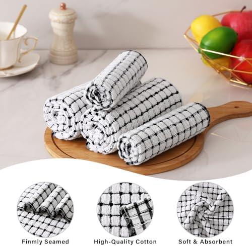 Kitinjoy Cotton 24 Pack Terry Kitchen Dish Cloths - Image 2