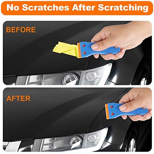 KUSUFEFI Plastic Razor Blade Scraper, Cleaning Scraper Remover - Image 3