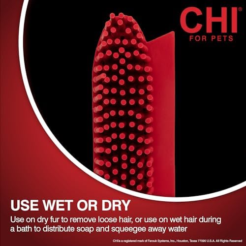 CHI for Dogs Rubber Fur Accumulator Grooming Brush - Image 4