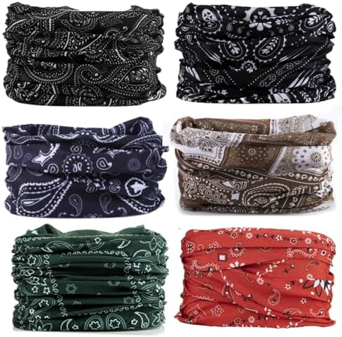Neck Gaiter Face Cover Bandana Mask Scarf, Breathable Sun& Dust-proof by Unknown