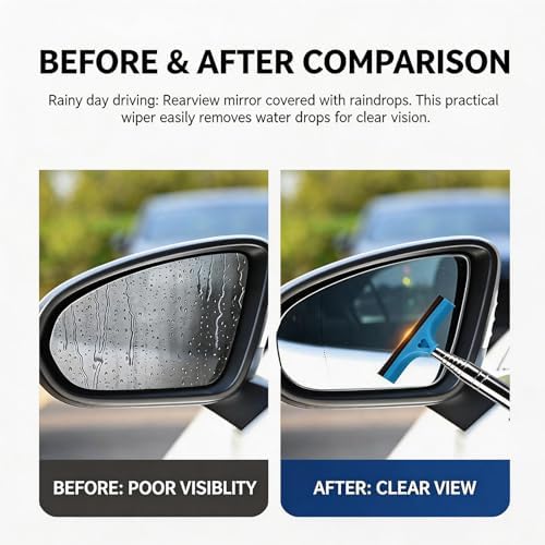 4 Pack Car Rearview Side Mirror Squeegee - Image 3