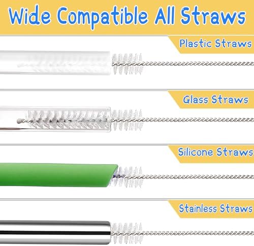 LEDUO 12 Straw Cleaner Brushes for Stanley 40 oz 30 oz 20 64 oz Tumbler Mug - Image 3