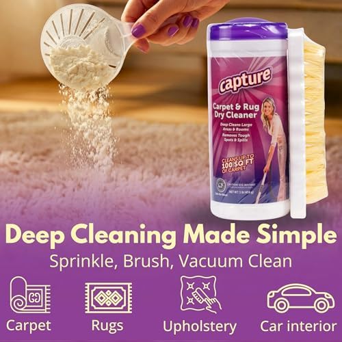 Capture Carpet & Rug Dry Cleaner w/Brush - Image 3