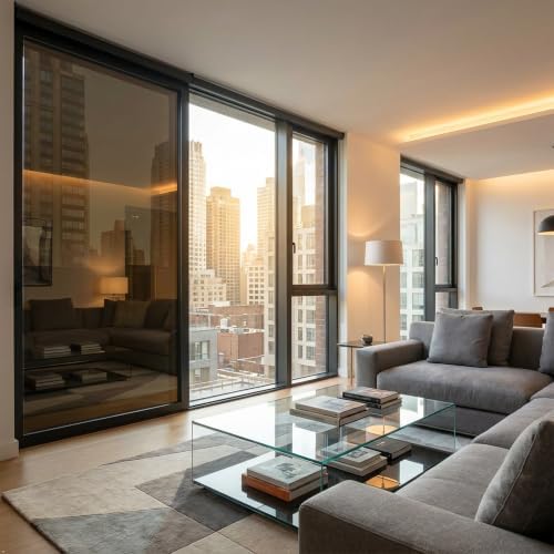 One-Way Privacy Window Film Low Light Transmission, 35.4"x 78.7" - Image 3