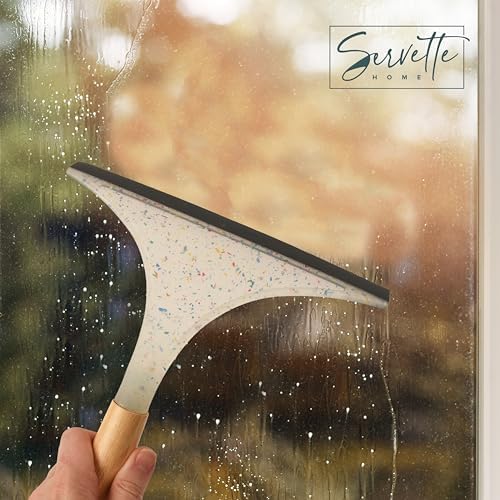 Household Squeegee with Wood or Bamboo Handle, Streak-Free Surface Cleaner - Image 3