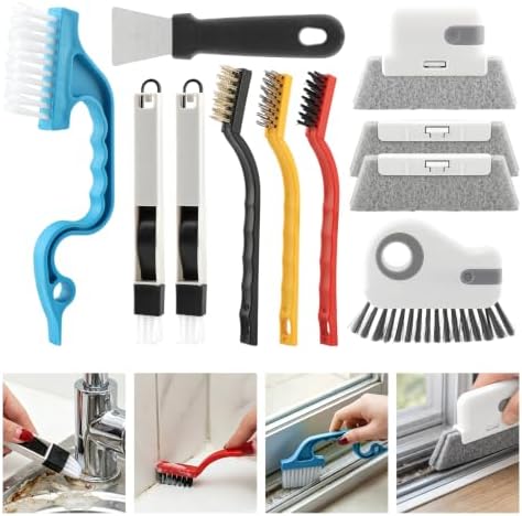 11 Pack Window Track Cleaning Tools Set, Window Groove Cleaning Brush Kit by Unknown