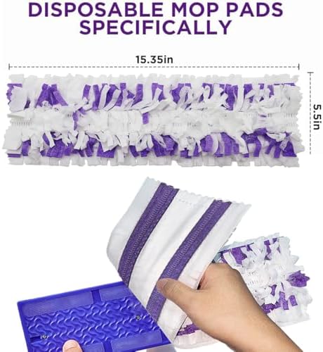 Replacement for S.wiffer PowerMop Disposable Mop Pads Multi-Sided Cleaning - Image 2