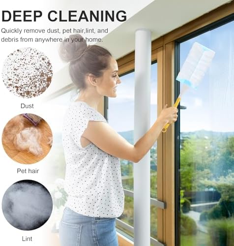 Duster Refills 60 Count Static Dust Removal Brush 180° Multi-Surface Bulk - Image 4