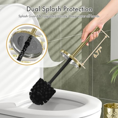 Toilet Bowl Brush and Holder Set 3 Pack - Image 4