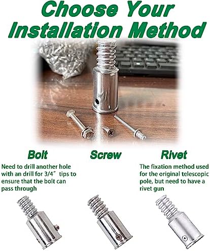 Threaded Tips Replacement for Extension Poles Repairing, Push Broom Handle - Image 4