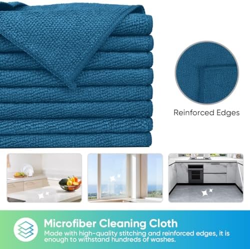 HOMEXCEL 24PK Microfiber Cleaning Cloth, Cleaning Rag - Image 3
