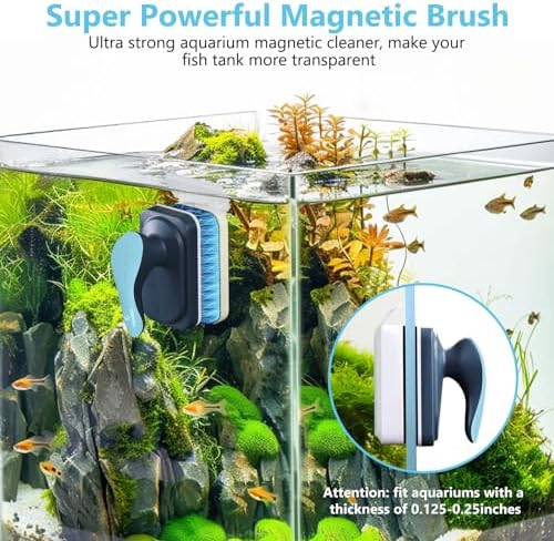 fishkeeper Aquarium Magnetic Glass Cleaner, Fish Tank Algae Cleaning Tool - Image 2