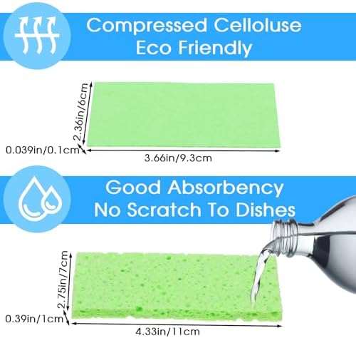 100pcs Kitchen Sponges Bulk Natural Sponges - Image 2
