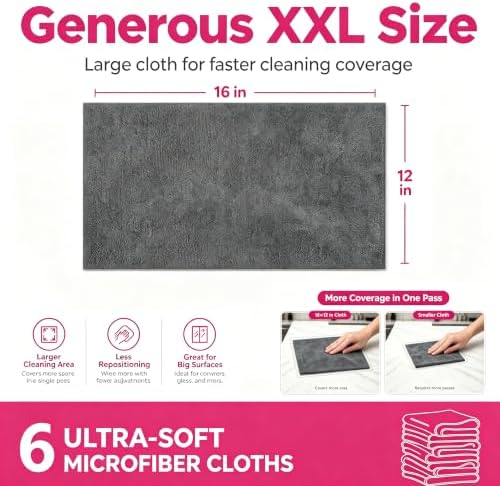 Magic Microfiber Cleaning Cloths, Streak Lint & Scratch Free, Clean Only - Image 3