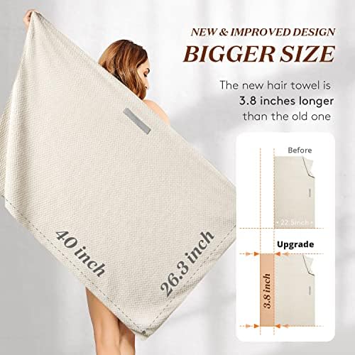YFONG Large Microfiber Hair Towel Wrap - Image 5