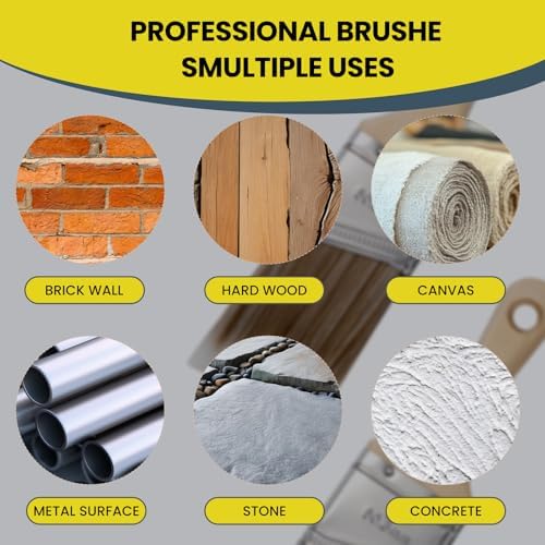 Mister Rui 3-Pack 2 Inch Angled Paint Brushes, Sash Brushes - Image 7