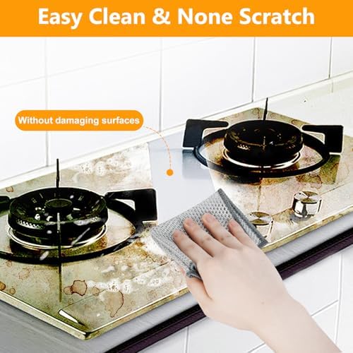 Extra-Large Size Multipurpose Dishwashing Rag, Non Scratch Wire Dishcloth - Image 3