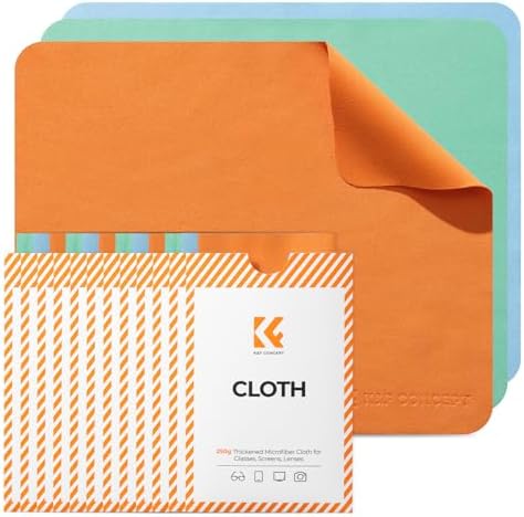 K&F CONCEPT Microfiber Lens Cleaning Cloth X6, Glasses Cleaning, High Density by KFCONCEPT