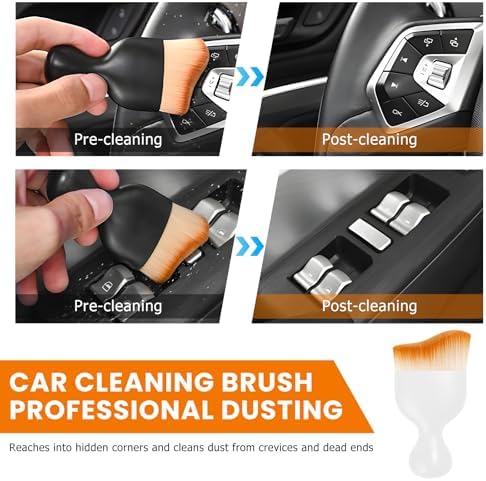 Car Detailing Brush, Scratch Free Soft Bristles Dust Brush Auto Interior - Image 6